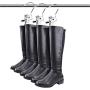 Frezon Laundry Hooks with Clips, Boot Hangers for Closet, Portable Laundry Hooks Hat Hanger Stainless Steel Home Travel Hangers Clips 30 Pack