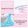 10pcs Random Color Adjustable Clothes Hanger Rack Plastic Towel Display Hanger for Baby Adults Children Kids Clothing Drying Rack Hanging