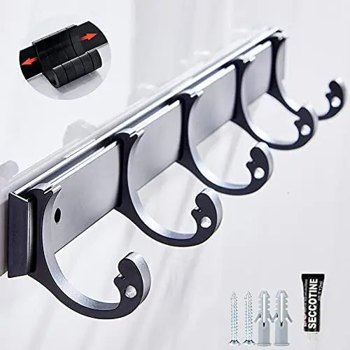 Coat Hooks Wall Hooks for Hanging Coats Towel Hooks for Bathroom Wall Adhesive Coat Rack Wall Mount Black Coat Hooks Wall Hooks for Hanging Coats Towel Hooks for Bathroom Wall Adhesive Coat Rack Wall Mount Black