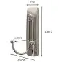 Command Large Wall hooks, 2 Pack, Brushed Nickel, Organize Damage-Free Command Large Wall hooks, 2 Pack, Brushed Nickel, Organize Damage-Free