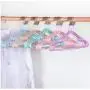 10pcs Random Color Clothes Hanger Children Adult Non-Slip Metal Shirt Trouser Hook Hangers Coat Clothes Stand Wardrobe Accessories