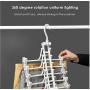 2PC 3D Space Saving Hanger Decoration Magic Clothes Hanger Holders with Hook Closet Organizer Rack Organizer Home Hanger Foldable Clothes Clip