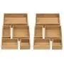 Seville Classics 10-Piece Bamboo Storage Boxes Set, Assorted Sizes Seville Classics 10-Piece Bamboo Storage Boxes Set, Assorted Sizes