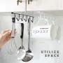 Functional Kitchen Storage Tools, 2PCS Kitchen Storage Rack Cupboard Hanging Hook Hanger Chest Storage Organizer Holder (1 Black 1 White) Functional Kitchen Storage Tools, 2PCS Kitchen Storage Rack Cupboard Hanging Hook Hanger Chest Storage Organizer Holder (1 Black 1 White)