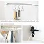 YDS 20PCS Hooks Stainless Steel S Shaped Hanging Hooks Kitchen Pots Pans Hanger, Bedroom Clothes Organizer Storage Rack for Plants, Utensils, Towels, Bags, Grocery (11.5cm/10cm/8.4cm/7.3cm)