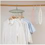 10pcs Random Color Clothes Coat Hangers 9-Hole Clothes Drying Racks Multi Funcion Plastic Scarf cabide Baby Hanger Storage Rack Hangers for Clothes