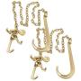 Mytee Products (2 Pack) 5/16'' x 6 Long Shank J Hook Tow Chain w. RTJ Cluster & Grab Hook, 4700 lbs WLL Mytee Products (2 Pack) 5/16'' x 6 Long Shank J Hook Tow Chain w. RTJ Cluster & Grab Hook, 4700 lbs WLL