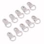 Rustark 110Pcs Silver Metal D Ring Picture Hangers Frame Hanging Hangers Single Hole with Screws for Picture Painting Frame Cross-stitch