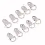 Rustark 110Pcs Silver Metal D Ring Picture Hangers Frame Hanging Hangers Single Hole with Screws for Picture Painting Frame Cross-stitch