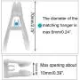 Kadiss Hanger Clips 30 Pack, Multi-Purpose Hanger Clips for Hangers, White Finger Clips for Plastic Clothes Hangers, Pants Hangers Clips