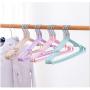 10pcs/lot Stainless Steel Clothes Hanger Non-Slip Space Saving Clothes Hangers with Hook Closet Organizer Drying Racks Random Color