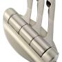 Swivel Robe Towel Hook, APLusee Hinged Triple Pronged Coat Hook, Utility Home Storage Foldable Towel Hanger, Brushed Nickel
