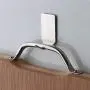 Adhesive Hooks - 3M Heavy Duty Wall Hooks Hangers Stainless Steel Waterproof Hooks for Hanging Robe Coat Towel Kitchen Utensils Keys Bags-8 Packs