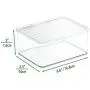 mDesign Stackable Plastic Bathroom Vanity Countertop or Dresser Storage Organizer Bin Boxes - Lid, Store Hair Brushes, Combs, Sprays, Nail Supplies, Makeup, Cosmetics, Blenders, 4 Pack - Clear mDesign Stackable Plastic Bathroom Vanity Countertop or Dresser Storage Organizer Bin Boxes - Lid, Store Hair Brushes, Combs, Sprays, Nail Supplies, Makeup, Cosmetics, Blenders, 4 Pack - Clear