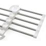 5pcs Random Color 5 in 1 Clothes Hangers Multi-Functional Pants Storage Rack Adjustable Stainless Steel Wardrobe Pants Shelves