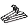 KYCPTNFJ Black Clothes Shirts Hanger with Groove, Heavy Duty Coats Hanger, Suit Hanger 30 pcs