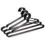 KYCPTNFJ Black Clothes Shirts Hanger with Groove, Heavy Duty Coats Hanger, Suit Hanger 30 pcs