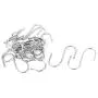 uxcell Metal 68mm Long S Shaped Clothes Towel Hanger Bag Holder Hooks 20pcs