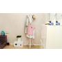 XIAOLONG Simple Modern White Coat Rack Floor Clothes Rack Bedroom Living Room Hanger Creative Simple Floor Hanger