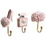 Hli-SHJHsmu Resin Lady Shoes Perfume Bottle Bag Patterned Clothes Hat Hanger Wall Mounted Home Improvement High Heels Perfume Locker Decorative Resin Craft Resin Locker Hook Hanger