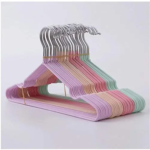 10pcs Random Color 28.5cm Children Non-Slip Hanger Baby Home Clothes Hangers 10pcs Random Color 28.5cm Children Non-Slip Hanger Baby Home Clothes Hangers