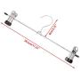 MEIYIN 20 Pcs Stainless Steel Trouser Hanger Rack Coat Pants Skirt Hangers Clothes Stand Holder with 2 Adjustable Non-Slip Clips 28cm