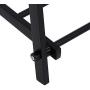 Teeker 2-Tier Freestanding Garment Rack,Metal Clothing Rack Coat Organizer,Laundry Closet Storage Entrway Shelving Unit with Hanger Durable Shelf for Shoes Clothes Storage in Black