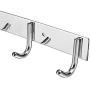 Evokem Wall Mounted 8 Hooks Bathroom Towel Clothes Coat Hanger Hook Rack