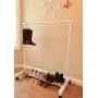 Boottique Child Garment Rack- Kids Closet Organizer- with 10 Childrens Velvet Hangers (Rack with 10 Pink Velvet Hangers)