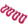 Yevison Anti-slip Mini Flocking Clothes Rack Hanger Hooks Holders Hanger Connector rose red Adorable Quality and Durable