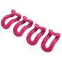 Yevison Anti-slip Mini Flocking Clothes Rack Hanger Hooks Holders Hanger Connector rose red Adorable Quality and Durable
