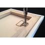 HangZ 11050 Flat Mount 2-Hole D-Ring Picture Hanger Kit, 50lb
