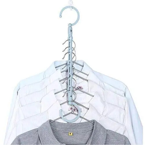 FANZHOU 5 Holes Magic Hangers Space Saving Clothes Hangers Organizer Windproof Multi-Port Hook