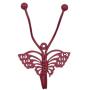 Indianshelf Handmade 1 Artistic Vintage Red Metal Butterfly Clothes Hooks Hangers/Key Hooks for Purse