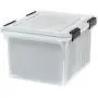 IRIS USA, Inc. UCB-FB WEATHERTIGHT Letter and Legal Size File Box, 12 Quart, Clear