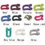20Pcs Mini Flocking Hooks for Clothes Hanger Closet Organizer Travel Clothes Hanging Organizer Coat Hooks Color Random 20Pcs Mini Flocking Hooks for Clothes Hanger Closet Organizer Travel Clothes Hanging Organizer Coat Hooks Color Random