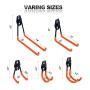 Chasstoo Garage Storage Hooks and Hangers, Heavy Duty Ladder Hooks, Tool Hangers for Shed Garage Wall, Utility Hanging Hooks for Garden, Bike and Bulky Items with a Carpenter Pencil (8-Pack) Chasstoo Garage Storage Hooks and Hangers, Heavy Duty Ladder Hooks, Tool Hangers for Shed Garage Wall, Utility Hanging Hooks for Garden, Bike and Bulky Items with a Carpenter Pencil (8-Pack)