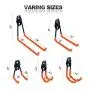 Chasstoo Garage Storage Hooks and Hangers, Heavy Duty Ladder Hooks, Tool Hangers for Shed Garage Wall, Utility Hanging Hooks for Garden, Bike and Bulky Items with a Carpenter Pencil (8-Pack)