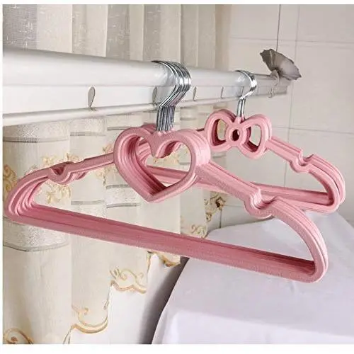 10pcs Pink Bow Clothes Hanger Plastic Non-Slip Outdoor Clothes Drying Storage Rack Cute Love Wedding Hanger 10pcs Pink Bow Clothes Hanger Plastic Non-Slip Outdoor Clothes Drying Storage Rack Cute Love Wedding Hanger