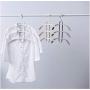 10pcs Random Color Creative Anti-Slip Multiple Layer Clothes Hangers Trousers Pants Hanger Closet Rack 3 Layers