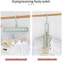 Mchuxin Magic Hanger -Family Essentials Clothes Hangers, Space Saving Multi-Functional Non-Slip Clothes Organizer, 360°Degree Swivel Cascading Hanger (Gray)