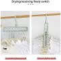 Mchuxin Magic Hanger -Family Essentials Clothes Hangers, Space Saving Multi-Functional Non-Slip Clothes Organizer, 360°Degree Swivel Cascading Hanger (Gray) Mchuxin Magic Hanger -Family Essentials Clothes Hangers, Space Saving Multi-Functional Non-Slip Clothes Organizer, 360°Degree Swivel Cascading Hanger (Gray)
