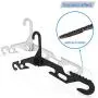 jiankun 6 Pack Portable Folding Clothes Hangers,Drying Rack for Family, Travel,Car and Camp