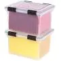 IRIS Letter and Legal Size WEATHERTIGHT File Box, Clear