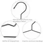 KYCPTNFJ Black Clothes Shirts Hanger with Groove, Heavy Duty Coats Hanger, Suit Hanger 30 pcs