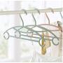 New Kids Clothes Hangers 10Pcs Random Color Outdoor Clothes Drying Rack Children Non-Slip Plastic Baby Trousers Rack Garment Coat Hangers