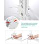 hefeilzmy Portable Folding Retractable Non-Slip Closet Storage Organizer Hanger 360° Rotatable Hanger for Outdoor Drying Clothes (Pink)