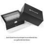 JS NOVA JUNS Watch Box, 12 Slots PU Leather Case Organizer with Jewelry Drawer for Storage and Display