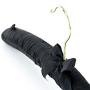 HANGERWORLD 10 Black 17inch Satin Padded Top Coat Clothes Garment Dress Hangers with Buttons