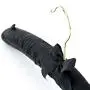 HANGERWORLD 10 Black 17inch Satin Padded Top Coat Clothes Garment Dress Hangers with Buttons HANGERWORLD 10 Black 17inch Satin Padded Top Coat Clothes Garment Dress Hangers with Buttons